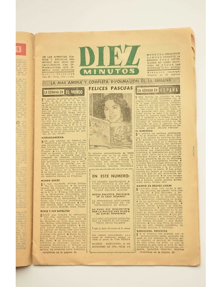 Diez Minutos : número extraordinario.-- Año IV.-- Nº 174 (25 de diciembre 1954)
