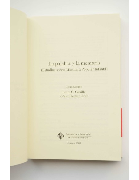 La palabra y la memoria. Estudios sobre literatura popular infantil