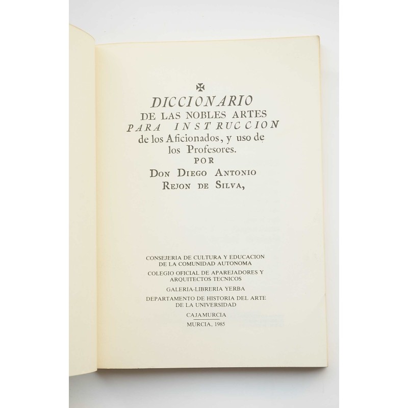 Diccionario de las Nobles Artes para...