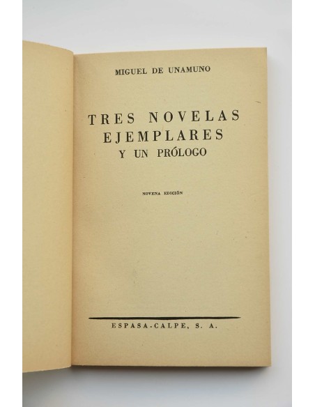 Tres novelas ejemplares y un prólogo