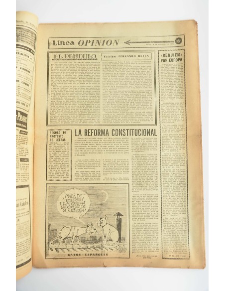 Línea. Diaro Provincial del Murcia (20 noviembre 1975) Ha muerto Franco