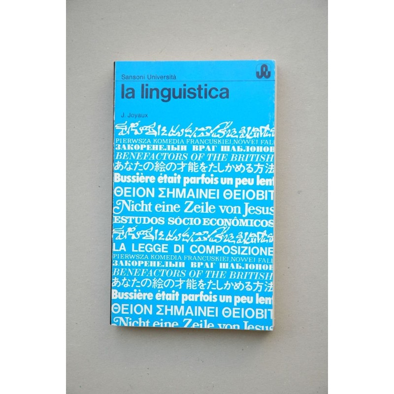 La linguistica