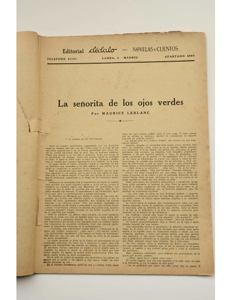 La señorita de los ojos verdes