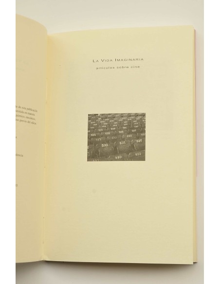La vida imaginaria : artículos sobre cine