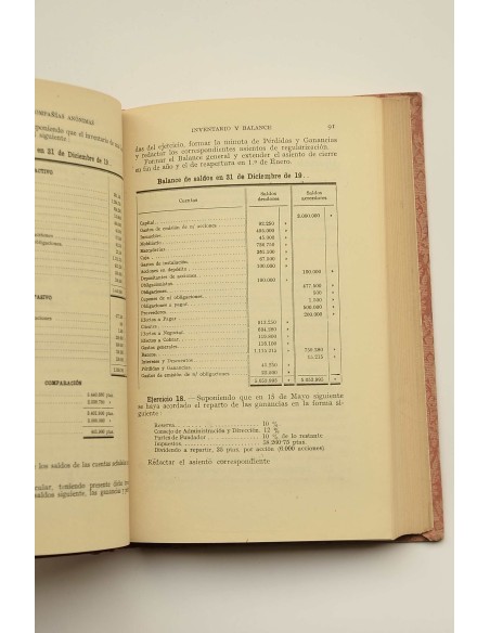 Teneduría de libros. Tercer grado. Contabilidad de empresas