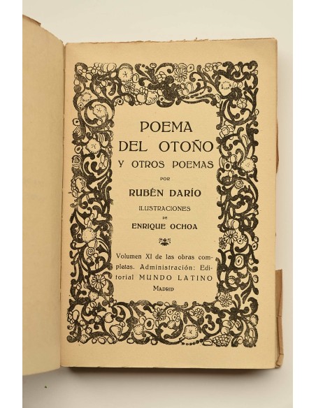 Poema del otoño, y otros poemas