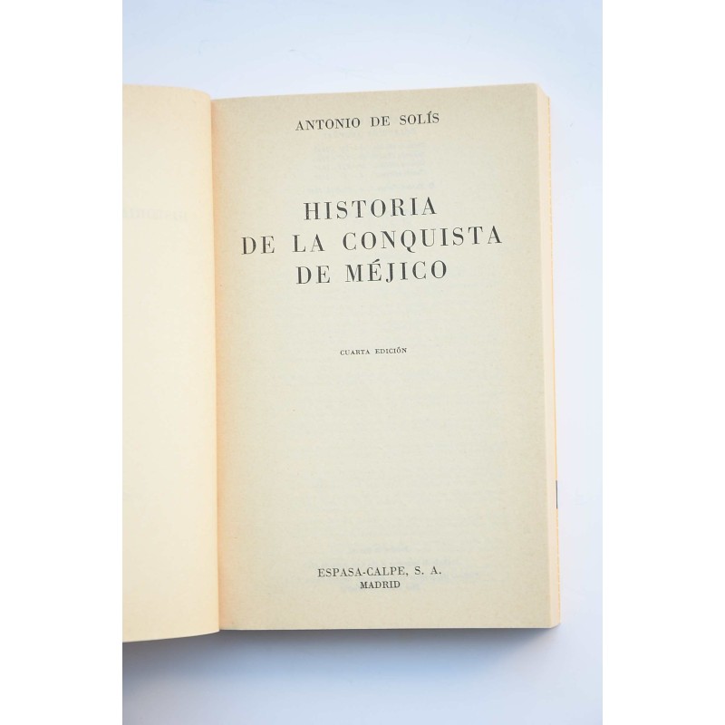 Historia de la conquista de Méjico