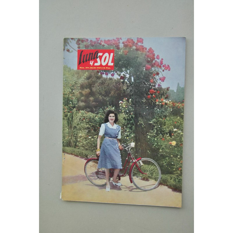 LUNA y Sol.-- Año IV.--Nº 39 (Madrid-Barcelona, julio 1947) , foto portada de Aumen