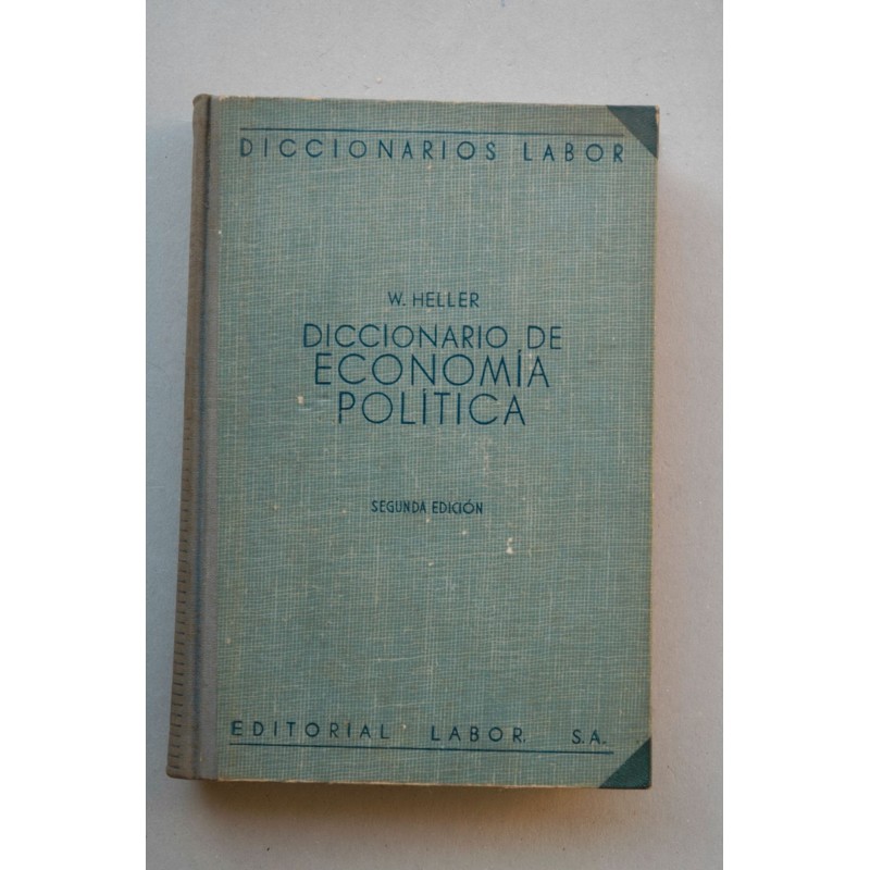 Diccionario de economía política