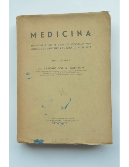 Medicina : respuesta a los 78 temas del programa para médicos de asistencia pública domiciliaria