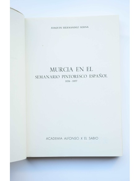 Murcia en el Semanario  Pintoresco Español : 1836-1857