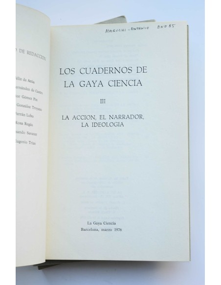 Los cuadernos de La Gaya Ciencia