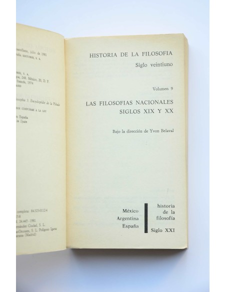Las filosofías nacionales siglos XIX y XX