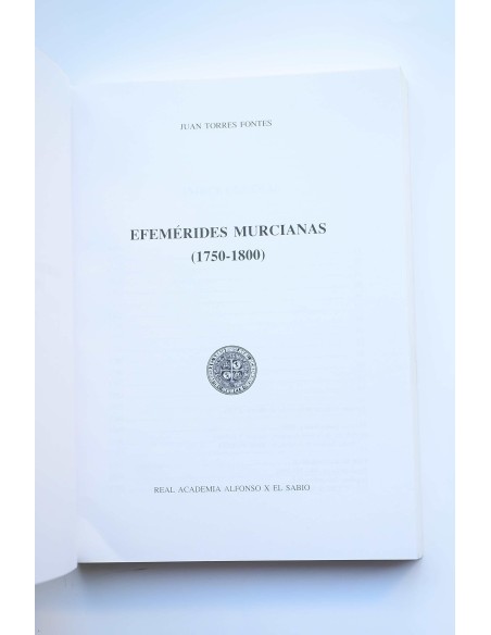 Efemérides murcianas (1750-1800)