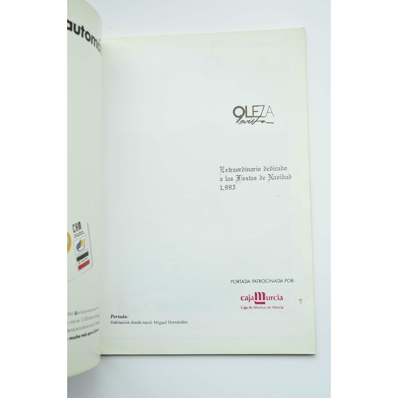 REVISTA OLEZA.-- extraordinario dedicado a las...