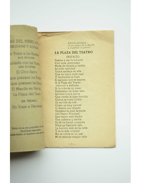 La plaza del Teatro : obra en verso : monólogo costumbrista, humorístico, educativo