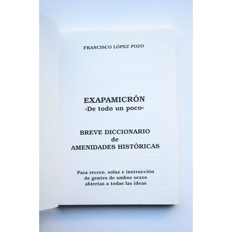 Exapamicrón. De todo un poco: breve diccionario...