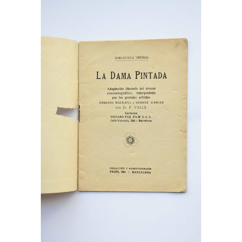 La Dama Pintada. Adaptación literaria del drama...