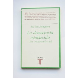 La democracia establecida. Un crítica intelectual