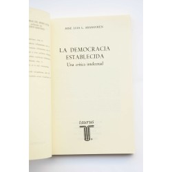 La democracia establecida. Un crítica intelectual 2