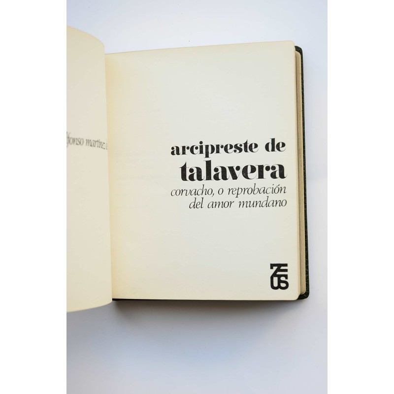 Arcipreste de Talavera o Corvacho