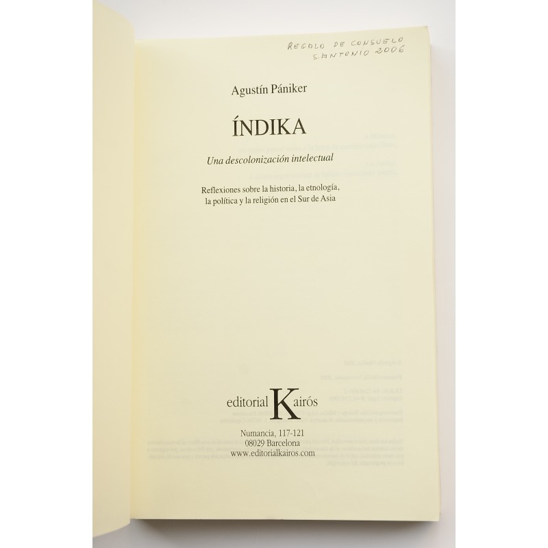 Índika. Una descolonización intelectual
