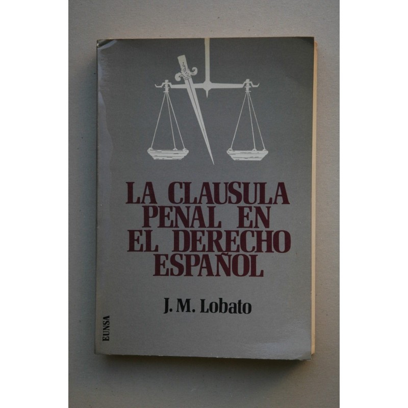 La clausula penal en el derecho español