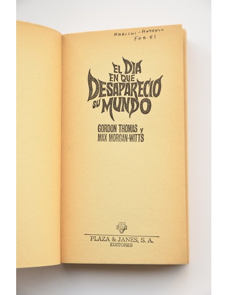 El día en que desapareció su mundo