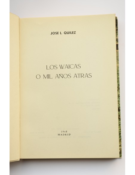 Los Waikas o mil años atrás
