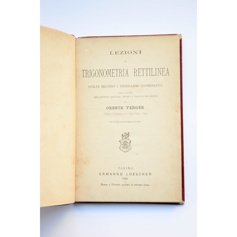 Lezioni di trigonometria rettilinea 