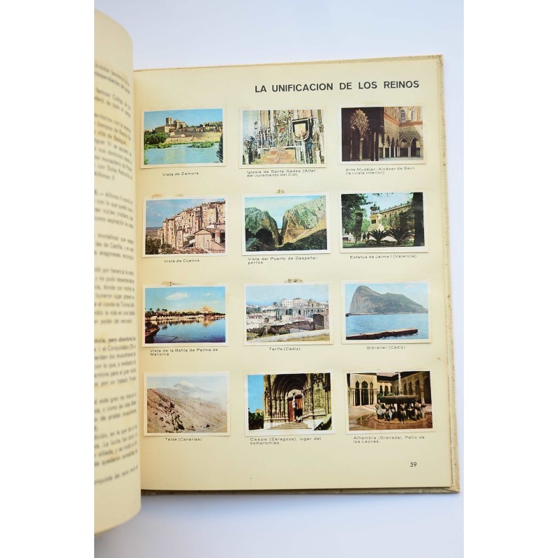 Panorama de la historia de España. Album de cromos