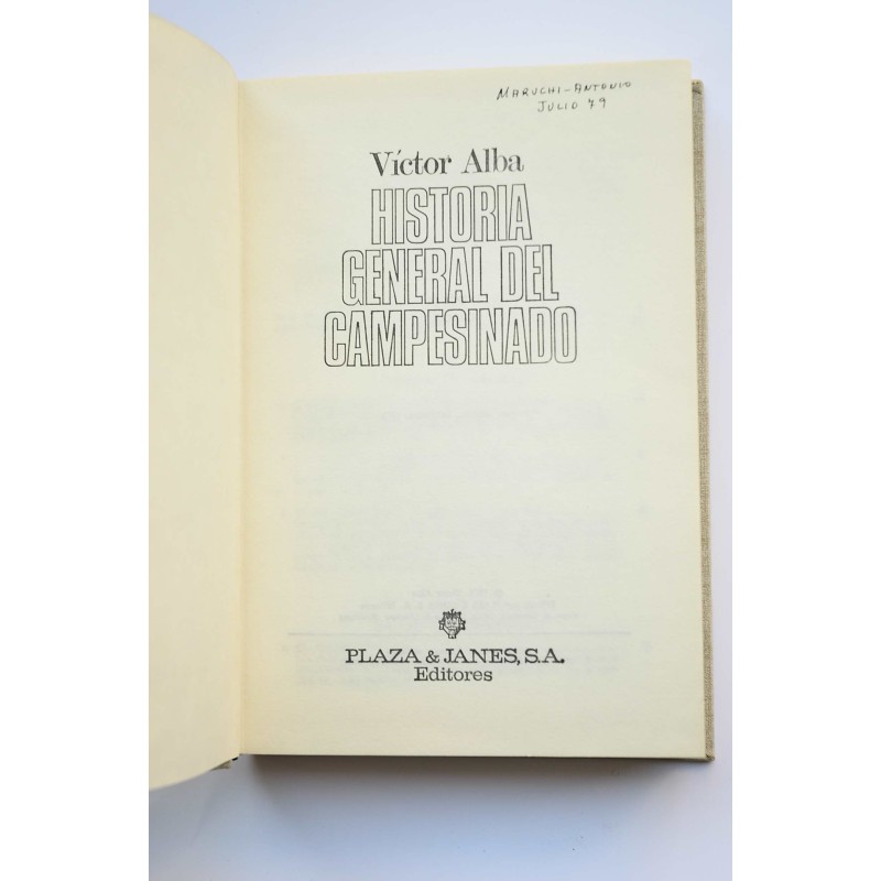 Historia general del campesinado