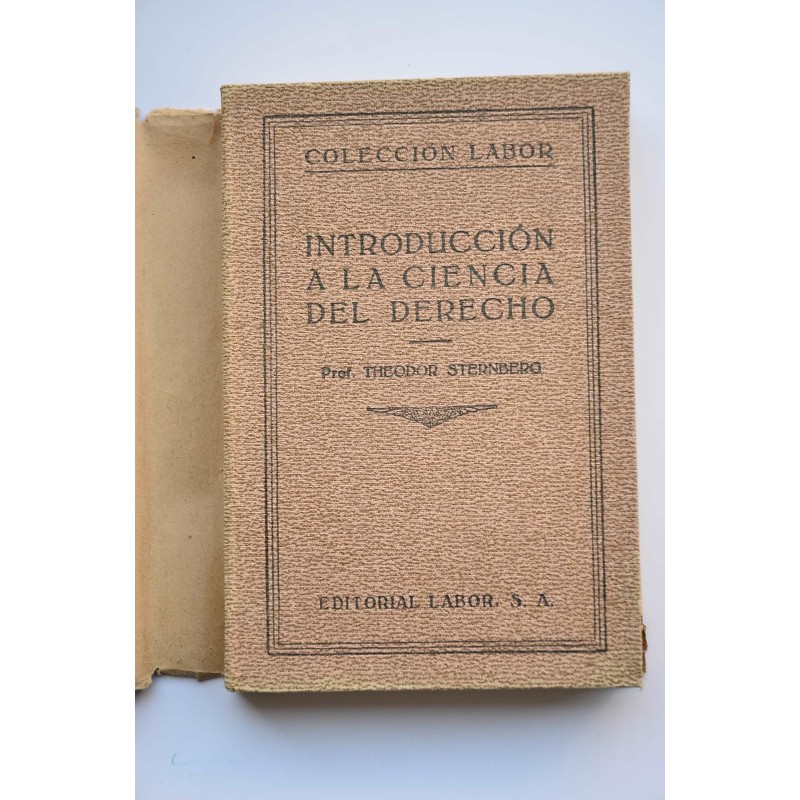 Introducción a la ciencia del derecho