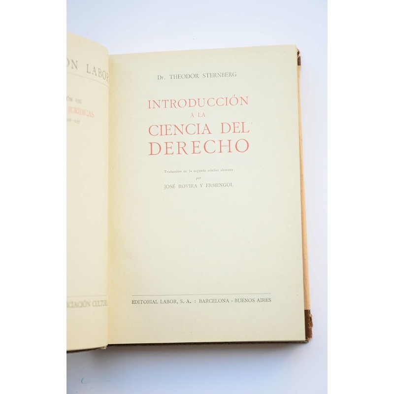 Introducción a la ciencia del derecho