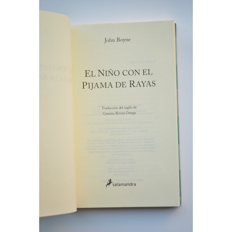 EL NIÑO CON EL PIJAMA DE RAYAS, JOHN BOYNE, SALAMANDRA