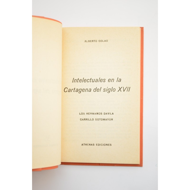 Intelectuales en la Cartagena del siglo XVII....