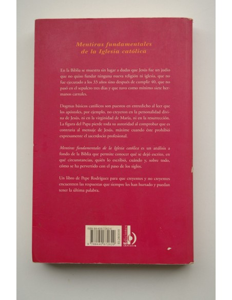 Mentiras fundamentales de la Iglesia Católica