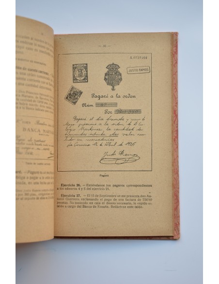 Teneduría de libros. Tercer grado. Por partida doble. Primer grado