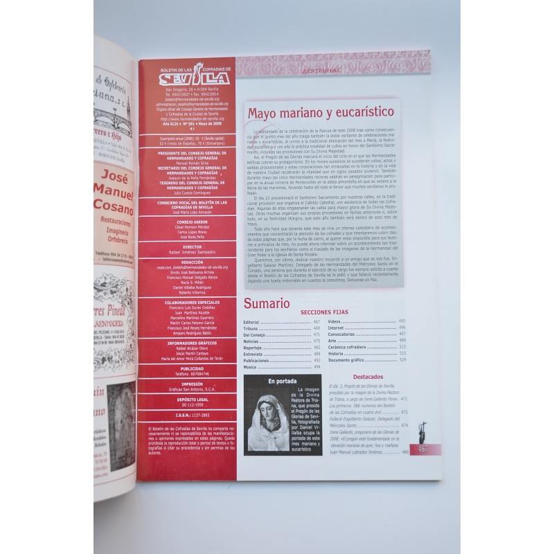 Boletín de la Cofradías de Sevilla. Año XLIX,...