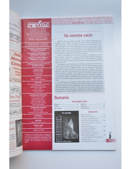 Boletín de la Cofradías de Sevilla. Año XLIX, nº 590, abril 2008