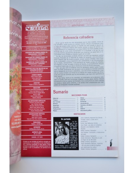 Boletín de la Cofradías de Sevilla. Año XLIX, nº 587, enero 2008