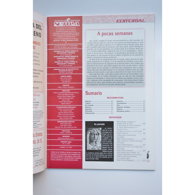 Boletín de la Cofradías de Sevilla. Año XLIX,...