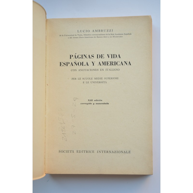 Páginas de vida española y americana : con...