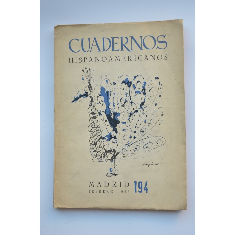 Cuadernos hispanoamericanos : revista mensual de cultura hispánica  -- N. 194 (febrero 1966)