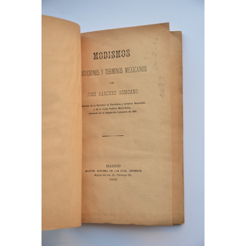 Modismos, locuciones y términos mexicanos