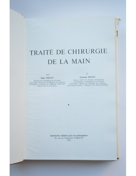 Traité de chirurgie de la main