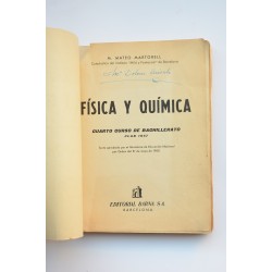 Física y Química. Cuarto curso de bachillerato. Plan 1957 2