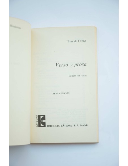 Verso y prosa