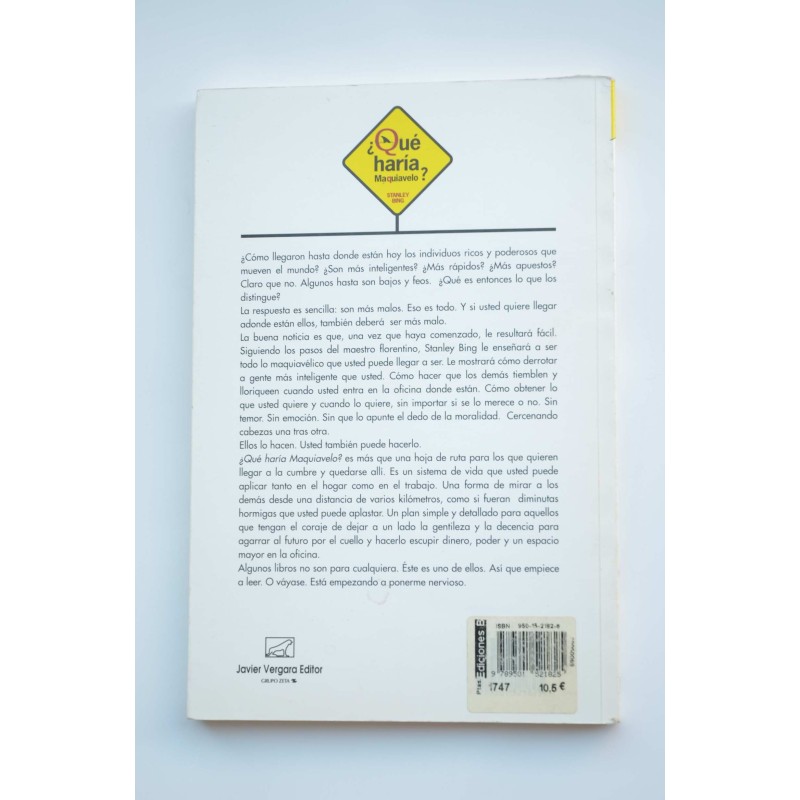 ¿Qué haria Maquiavelo?