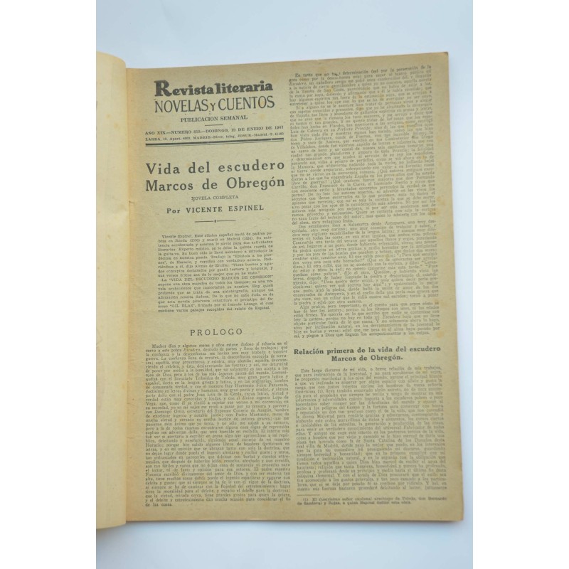 Vida del escudero Marcos de Obregón